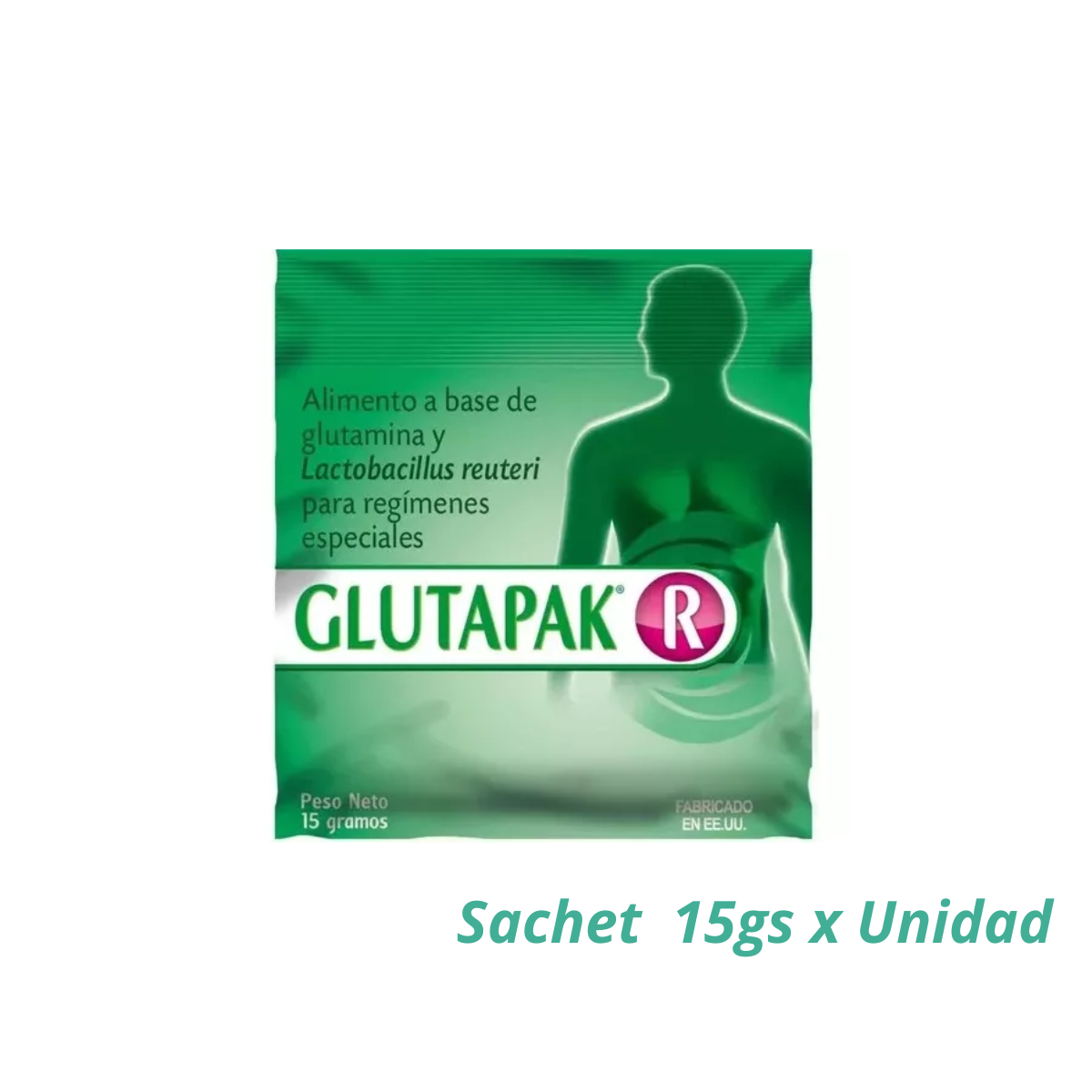 GLUTAPAK R L-GLUTAMINA Y LACTOBACILLUS FLORA INTESTINAL 15 G - POR UNIDAD - 1