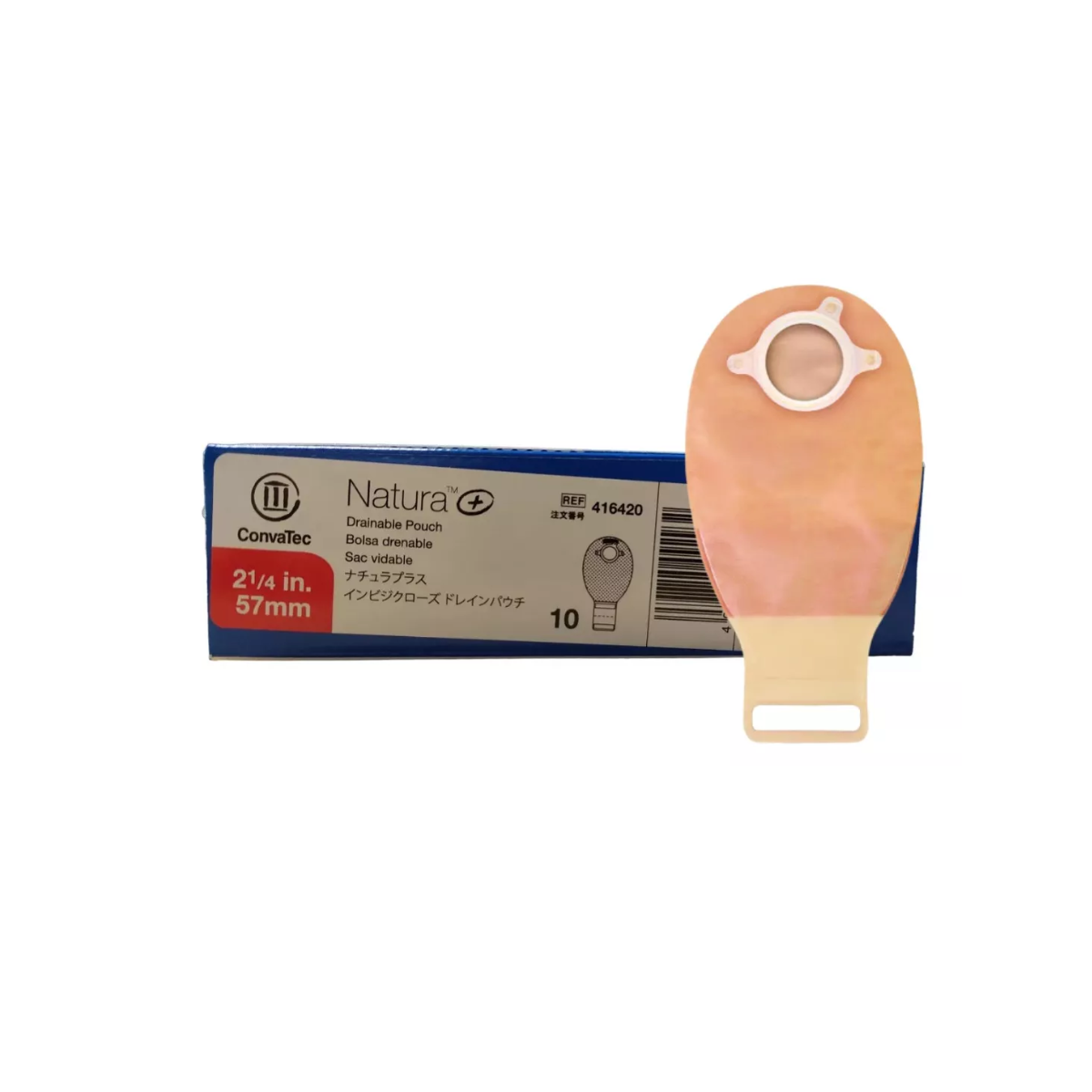 PACK X 10 BOLSAS + 10 PLACAS OSTOMIA NATURA 57MM CONVATEC - 3