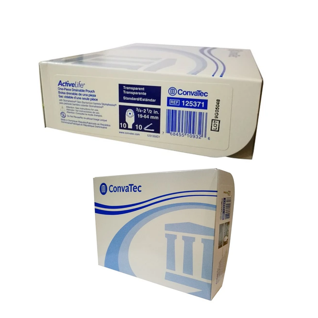 PACK X 5 BOLSAS COLOSTOMIA ACTIVE LIFE CONVATEC 125371 PINZA - 2