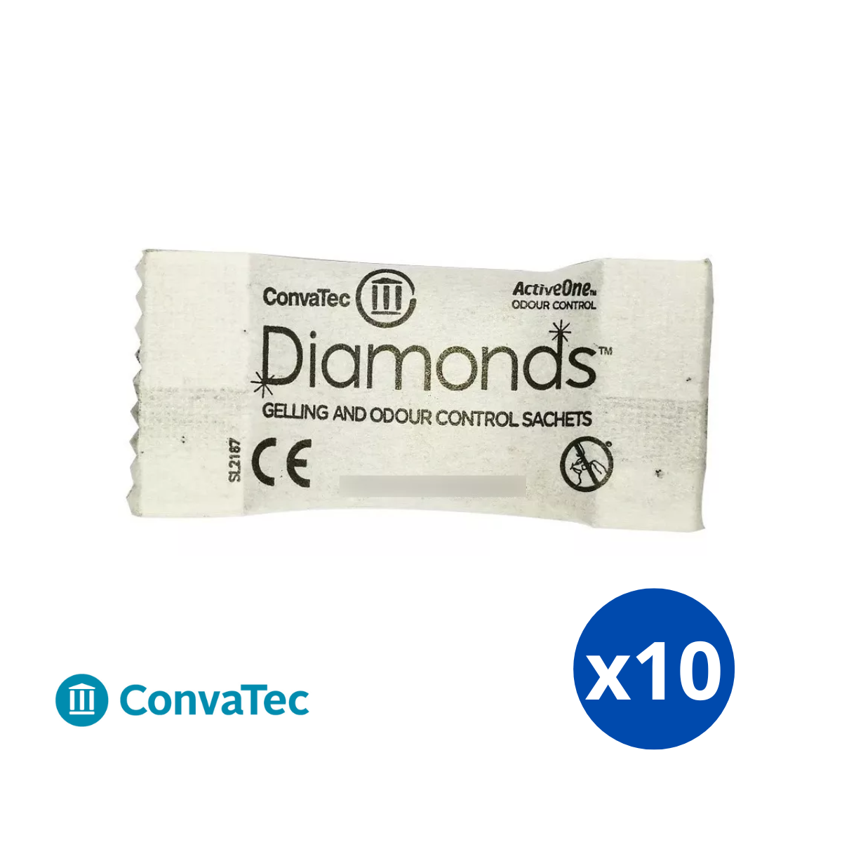 DIAMONDS GELIFICANTE ANTI OLOR OSTOMIA CONVATEC X 10 SACHETS - 1