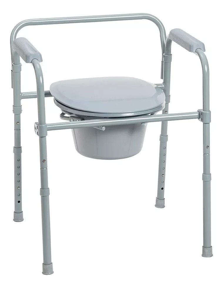 SILLA BAÑO INODORO WC PORTÁTIL PLEGABLE DUCHA DRIVE MEDICAL - 2