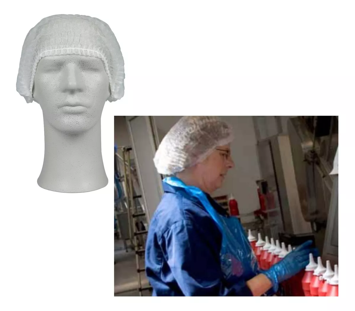 GORRO COFIAS DESECHABLE CLIP BLANCA ABENA X 200 UNIDADES - 2