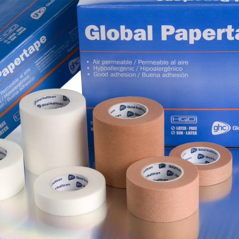PACK X 3 CINTAS ADHESIVA MICROPORE BLANCA PAPEL 2.5CM X 9CM - 4