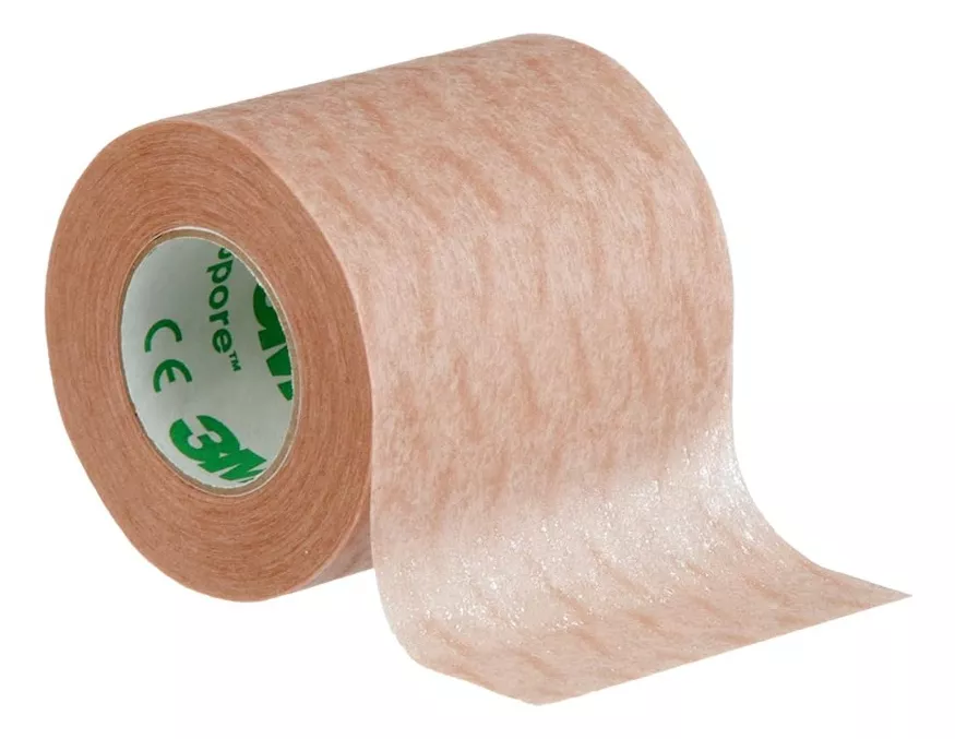 CINTA ADHESIVA MICROPORE 5CM COLOR PIEL 5CM X 9M -1 UNIDAD - 1