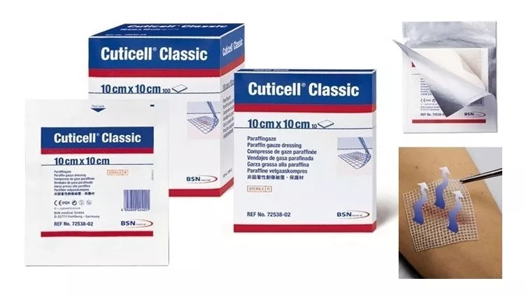 PACK X 10 UNID GASA PARAFINADA CUTICELL CLASSIC 10 X 10CM - 1