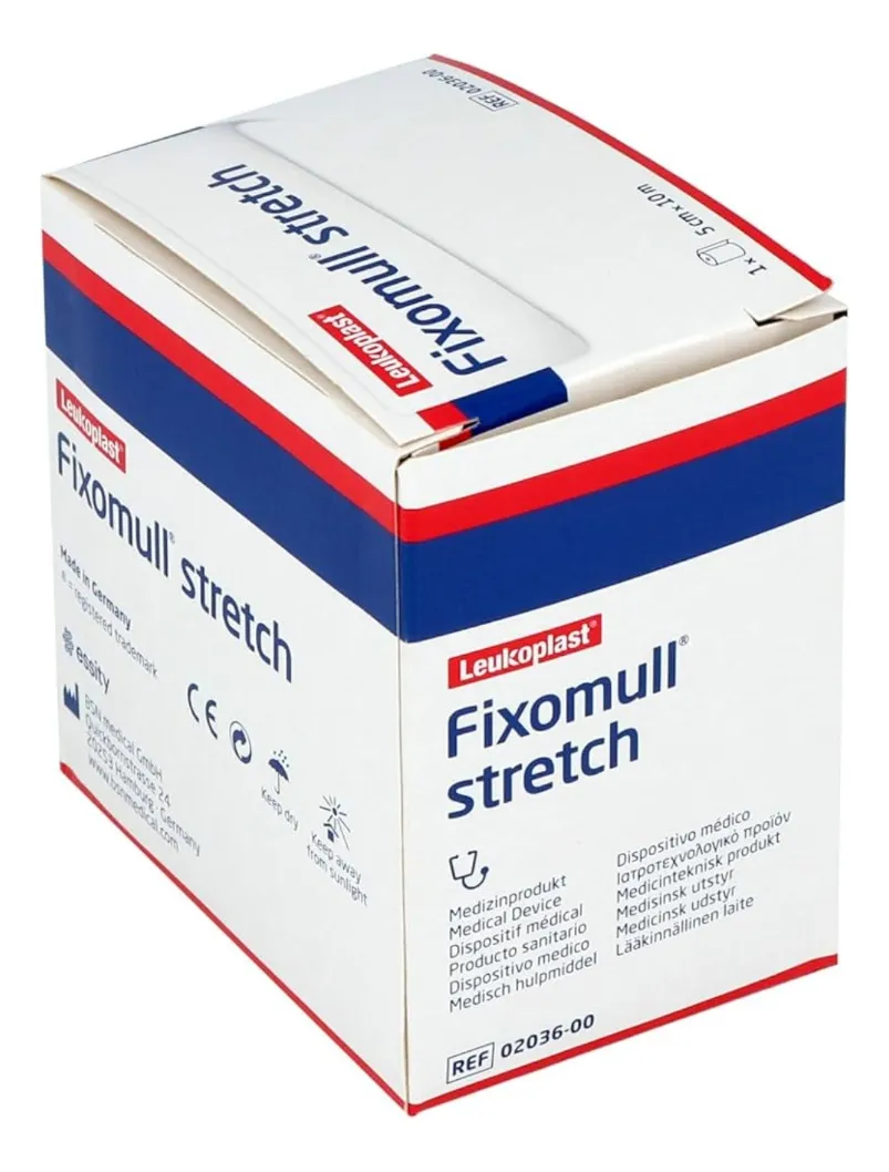 VENDA GASA FIXOMULL STRETCH 5CMX10M - TELA ADHESIVA 5X10M - 1