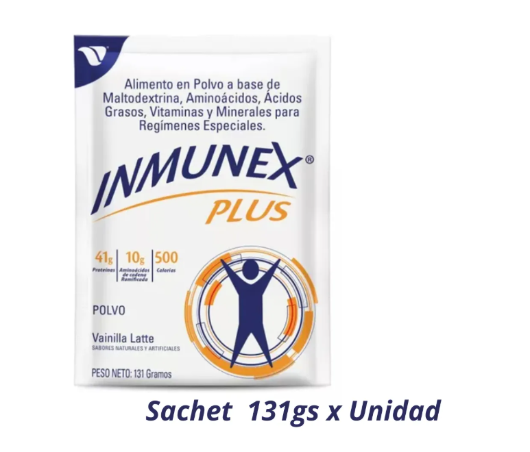 INMUNEX PLUS POLVO VAINILLA SACHET 131G X UNIDAD BIOMED - 2
