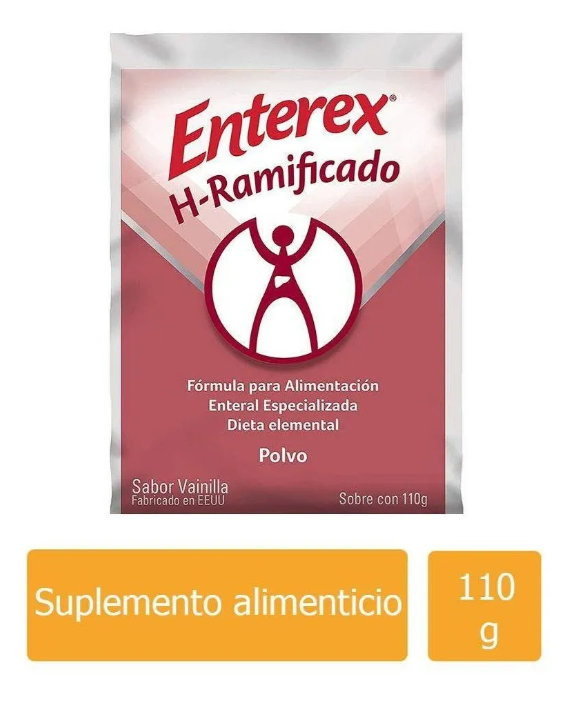 ENTEREX HEPATIC VAINILLA, POLVO SACHET DE 110 G. SABOR VAINILLA - 3
