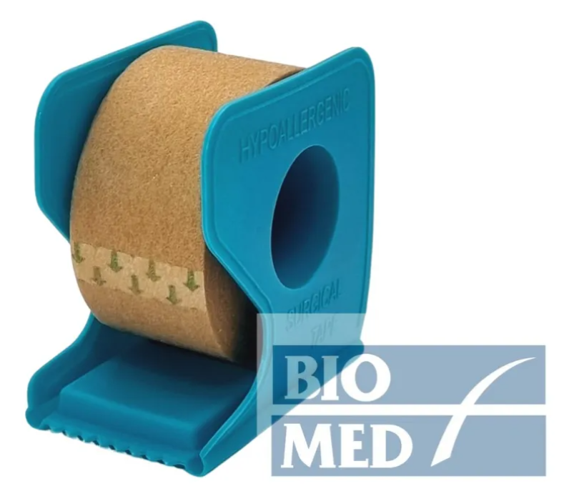 PACK X 12 CINTAS ADHESIVA MICROPORE PIEL PAPEL 2.5CM X 9CM - 3