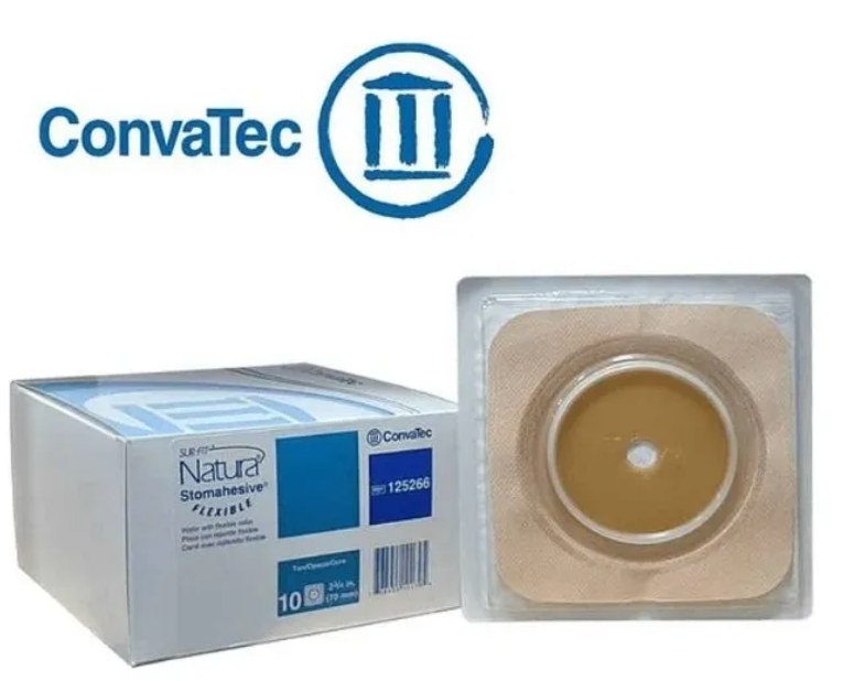PACK X 10 PLACAS OSTOMIA SURFIT NATURA CONVATEC 70MM 125266 - 4