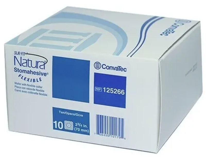 PACK X 10 PLACAS OSTOMIA SURFIT NATURA CONVATEC 70MM 125266 - 5