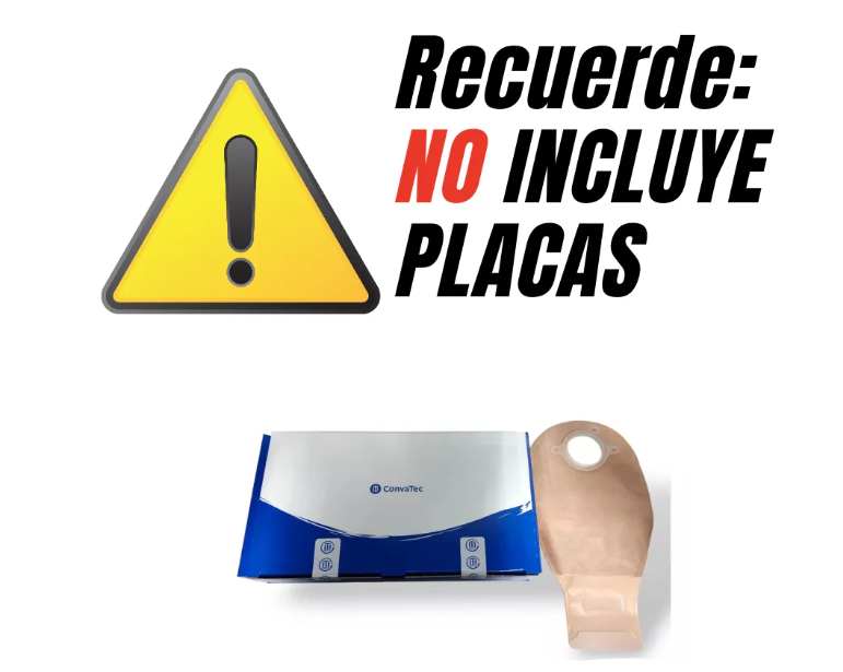 PACK X 10 BOLSAS COLOSTOMIA OPACA 70MM - CONVATEC 416423 - 4