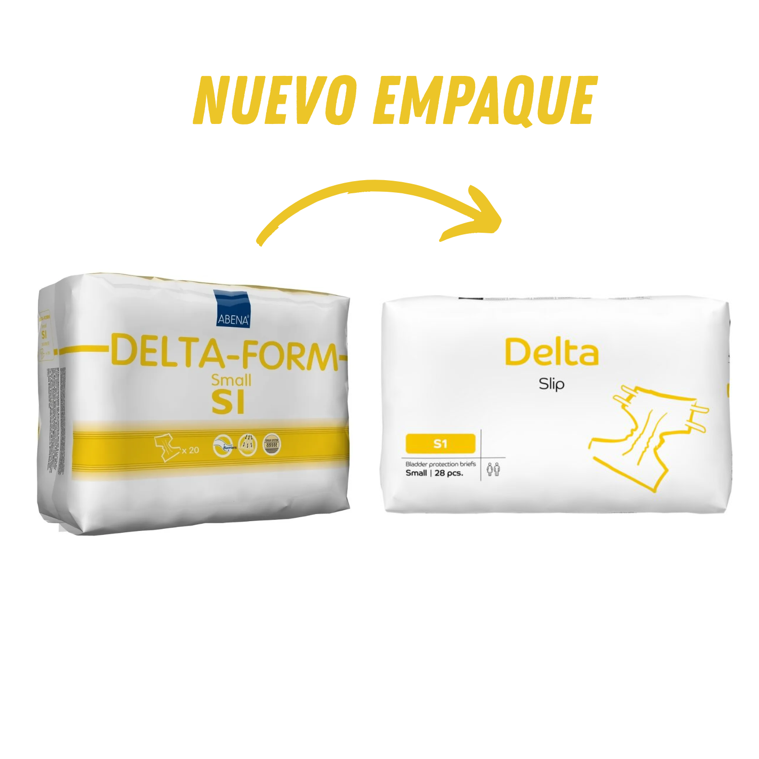 CAJA PAÑALES ADULTOS ABENA DELTA SLIP S1, 1100ML, 84 UNIDADES - 2
