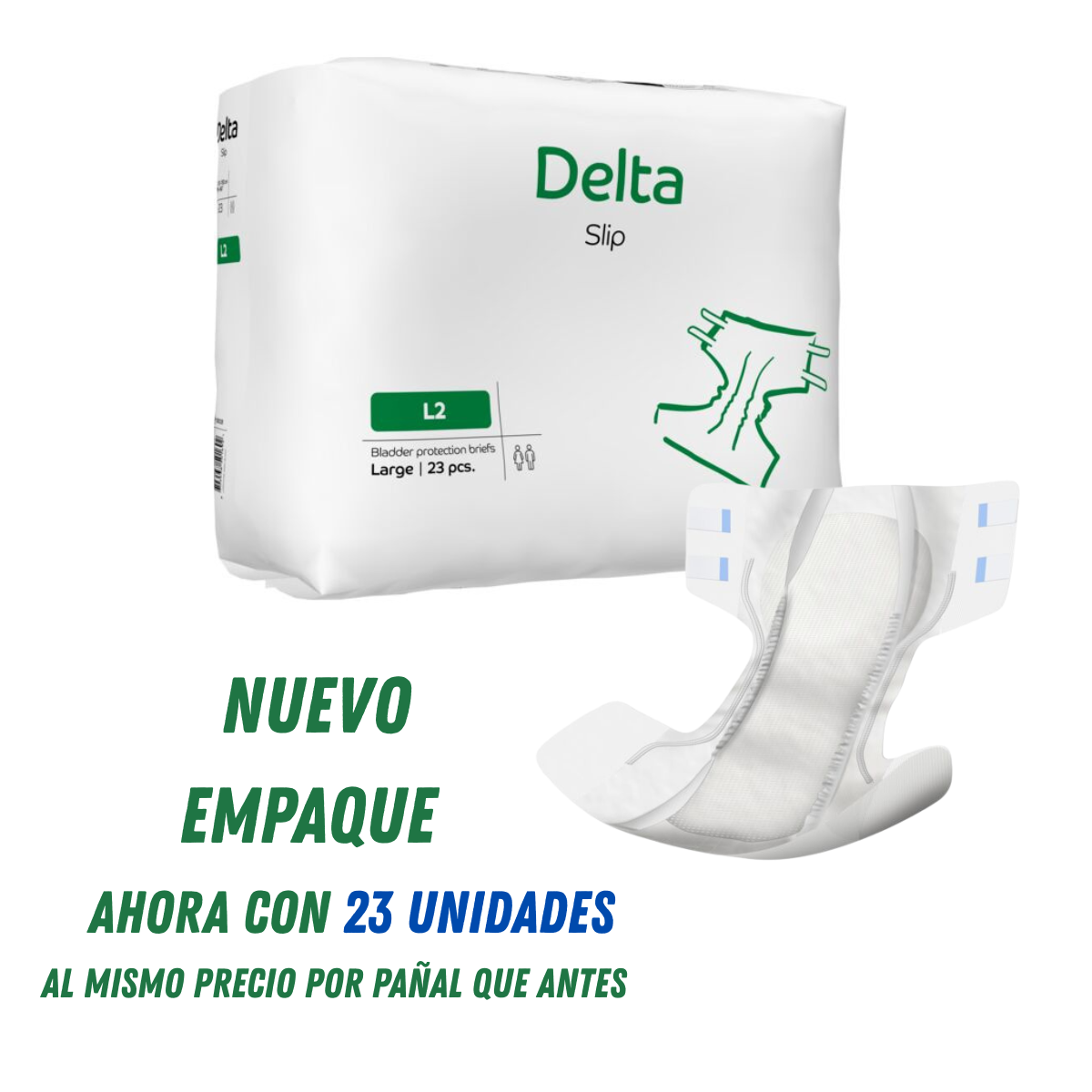 CAJA PAÑALES ADULTO ABENA DELTA SLIP L2, LARGE, 2700ML. 92 UNIDADES. - 4