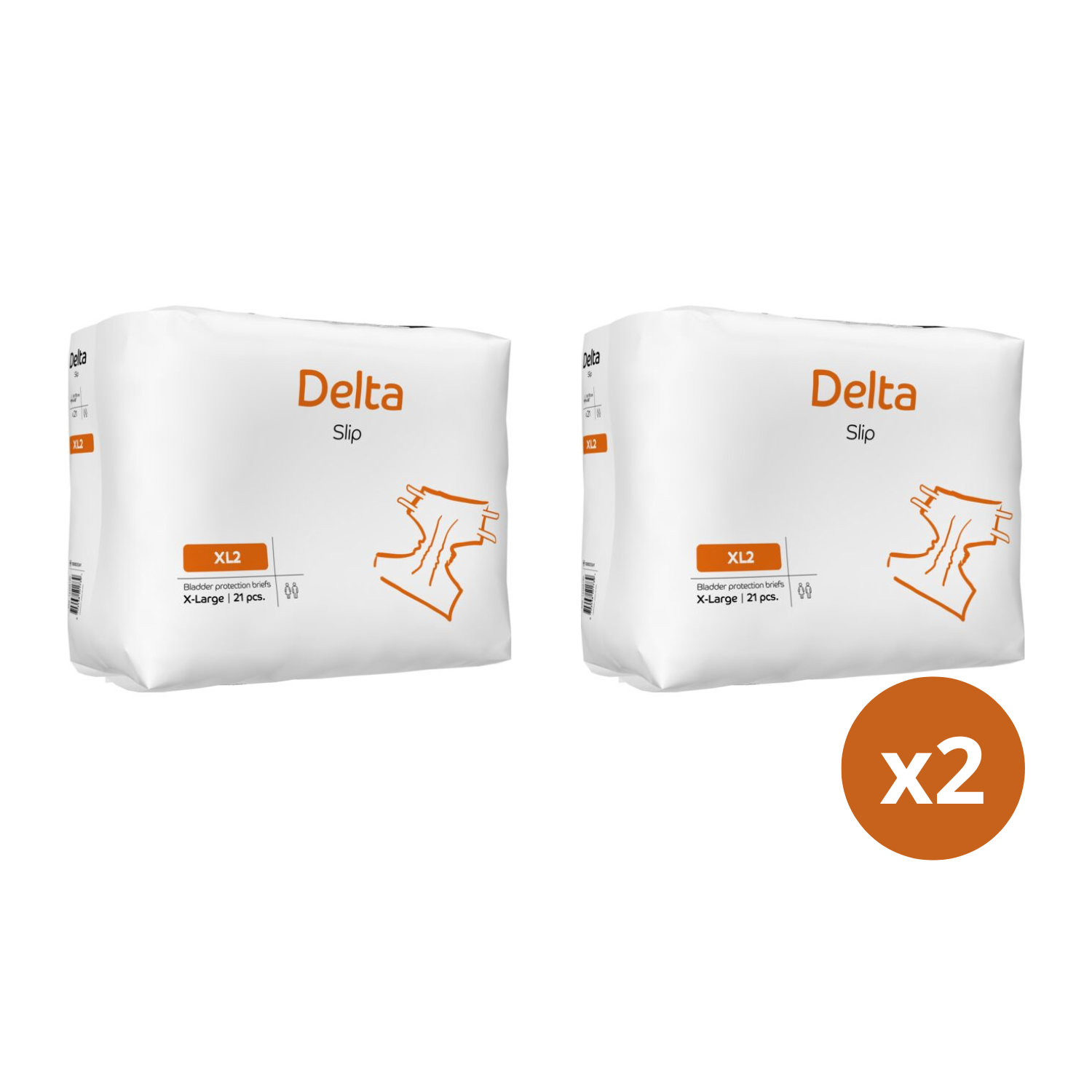 PACK X 2 PAÑALES ADULTOS ABENA DELTA SLIP XL2, 3200ML. 42 UNIDADES - 3