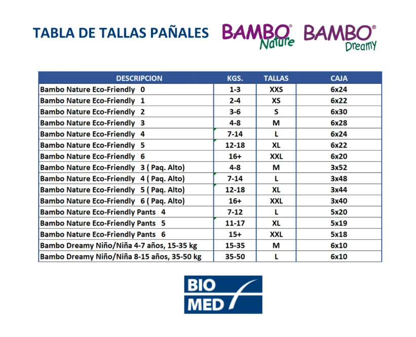 PACK X2 PAÑALES BAMBO NATURE ECO-FRIENDLY 4 L + PANTS 7-14KG - 5