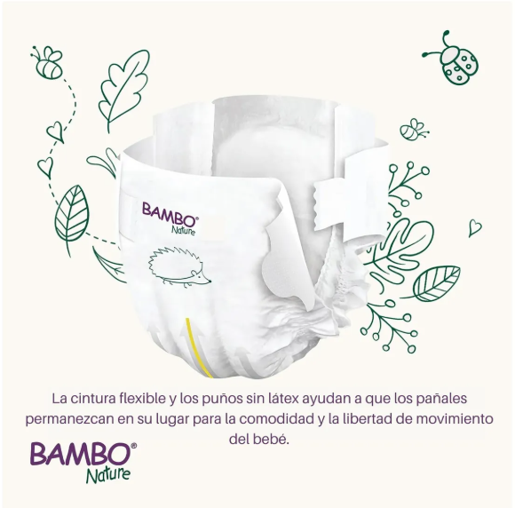 PACK X2 PAÑALES BAMBO NATURE ECO-FRIENDLY 4 L + PANTS 7-14KG - 6