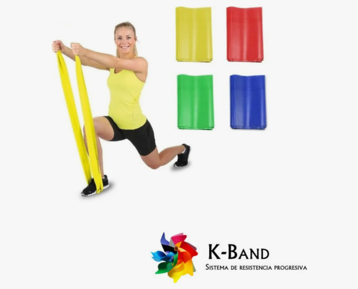 PACK 4 BANDAS ELASTICAS PARA EJERCICIO PILATES YOGA FITNESS - 2