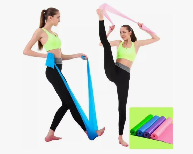 PACK 4 BANDAS ELASTICAS PARA EJERCICIO PILATES YOGA FITNESS - 4