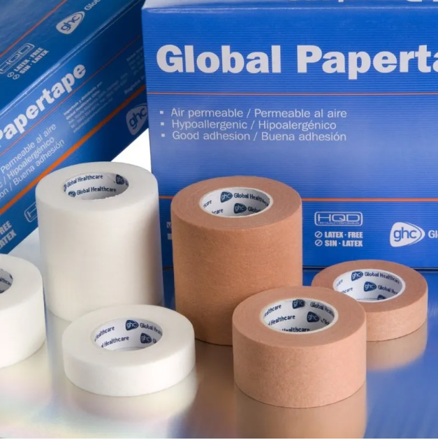 PACK X 6 CINTAS ADHESIVA MICROPORE PIEL PAPEL 5CM X 9CM - 3