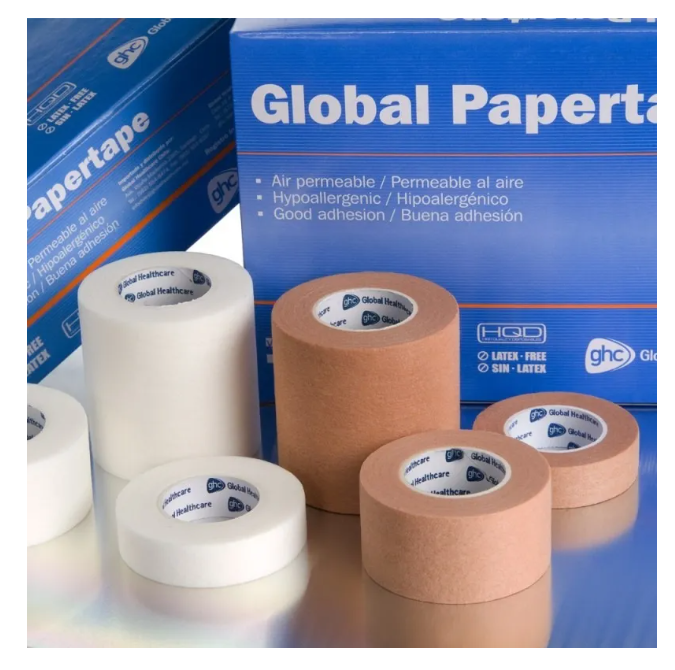 PACK X 6 CINTAS ADHESIVA MICROPORE BLANCA PAPEL 5CM X 9CM - 3