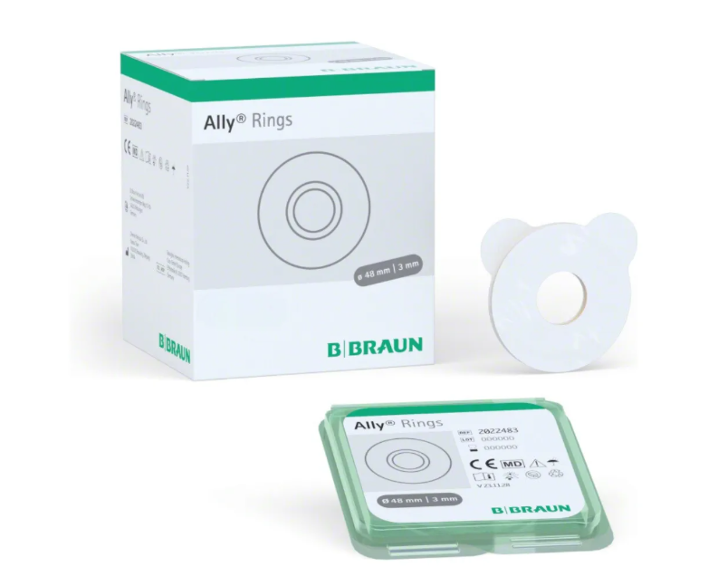 PACK X 10 ALLY ANILLOS 48MM -3MM MOLDEABLE BBRAUN OSTOMIA - 1