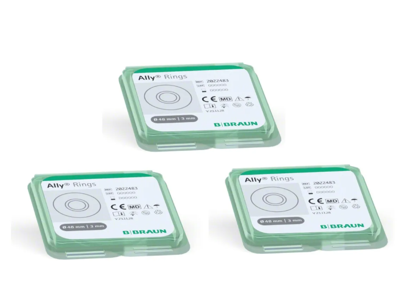 PACK X 10 ALLY ANILLOS 48MM -3MM MOLDEABLE BBRAUN OSTOMIA - 3