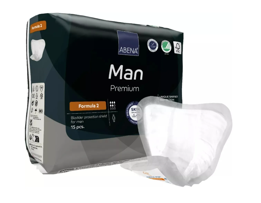 PACK X 3 APOSITO INCONTINENCIA MASCULINO ABENA MAN FORMULA 2 - 3