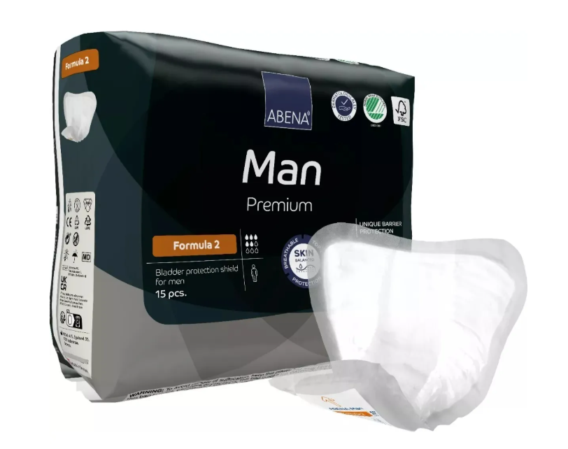PACK X 3 APOSITO INCONTINENCIA MASCULINO ABENA MAN FORMULA 2 - 5