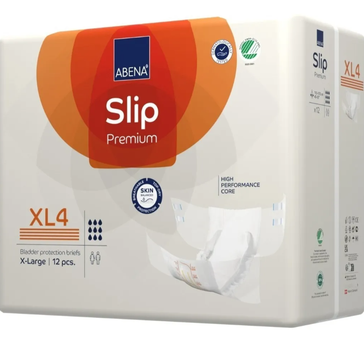 PAÑAL ADULTO ABENA SLIP XL4 ESPECIAL PARA NOCHE + TOALLITAS - 2