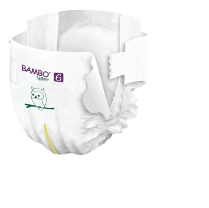 PAÑAL BAMBO ECOLOGICO 6 PAQUETE ALTO XXL + CINTA MICROPORE - 5