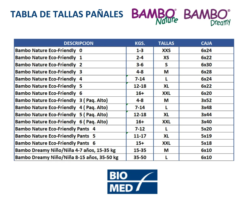 PAÑAL BAMBO ECOLOGICO 6 PAQUETE ALTO XXL + CINTA MICROPORE - 7