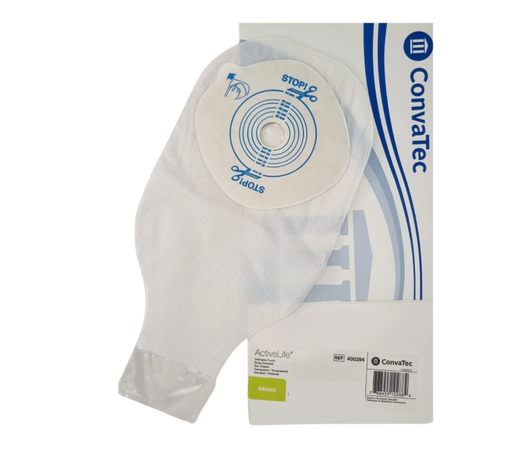PACK X 5 BOLSAS OSTOMIA CONVATEC 400394 DESECHABLE 1 PIEZA - 1