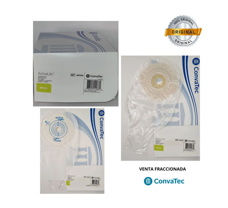 PACK X 5 BOLSAS OSTOMIA CONVATEC 400394 DESECHABLE 1 PIEZA - 3