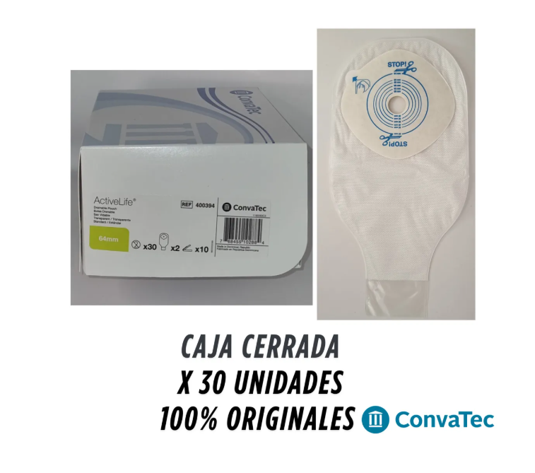 PACK X 30 BOLSAS OSTOMIA CONVATEC 400394 DESECHABLE 1 PIEZA - 2