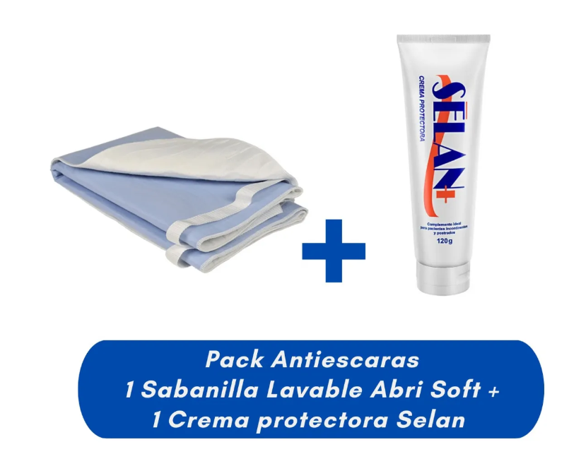 PACK CREMA ANTIESCARAS SELAN + SABANILLA LAVABLE ABRISOFT - 1