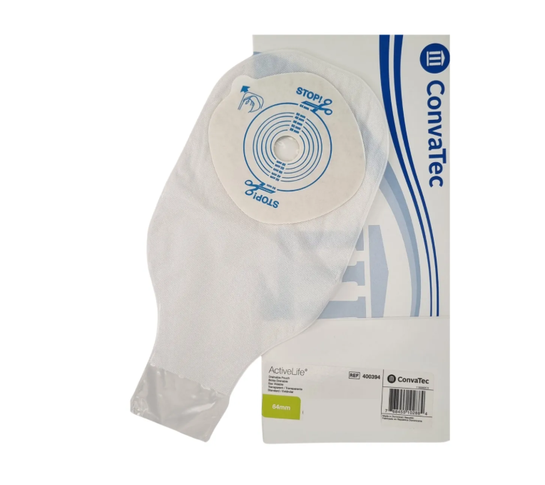PACK DE 10 BOLSAS OSTOMIA CONVATEC 400394 DESECHABLE 1 PIEZA - 1