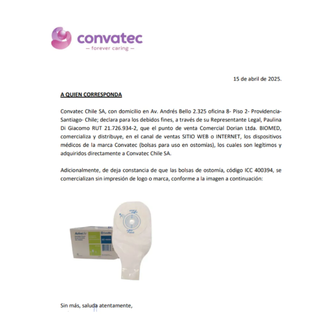 PACK DE 10 BOLSAS OSTOMIA CONVATEC 400394 DESECHABLE 1 PIEZA - 6