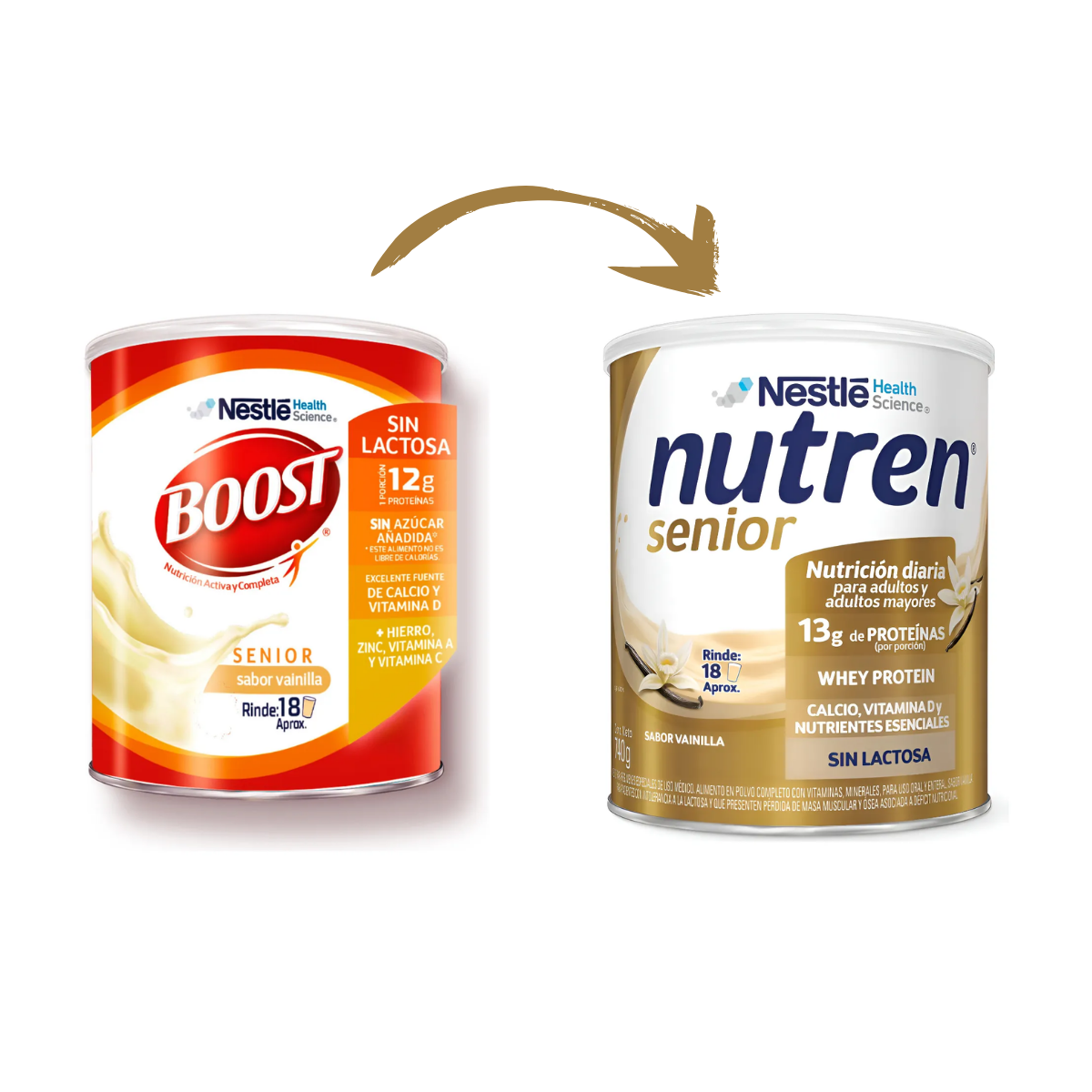 NUTREN EX BOOST ALIMENTO EN POLVO SENIOR VAINILLA 740GS - 2
