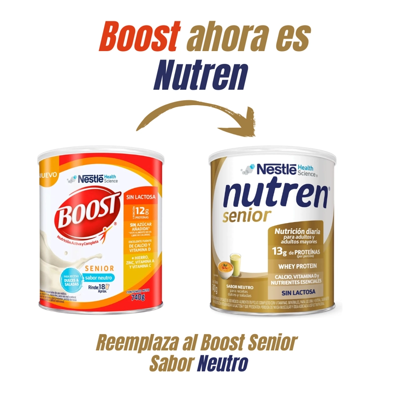 NUTREN ( EX BOOST ) SUPLEMENTO EN POLVO SENIOR NEUTRO 740GS - 1
