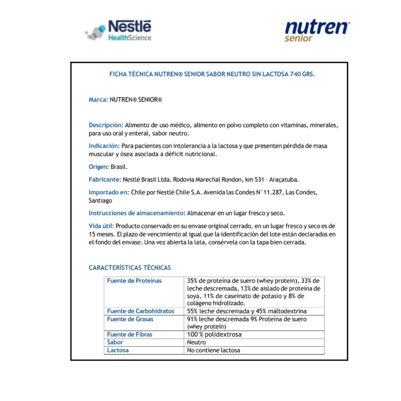 NUTREN ( EX BOOST ) SUPLEMENTO EN POLVO SENIOR NEUTRO 740GS - 4