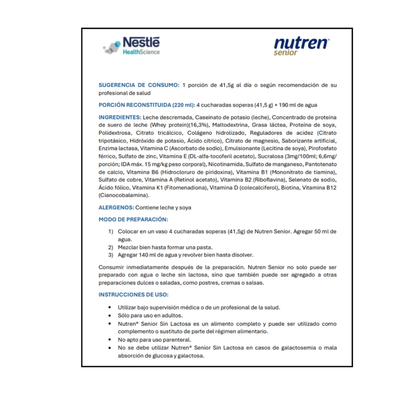 NUTREN ( EX BOOST ) SUPLEMENTO EN POLVO SENIOR NEUTRO 740GS - 8
