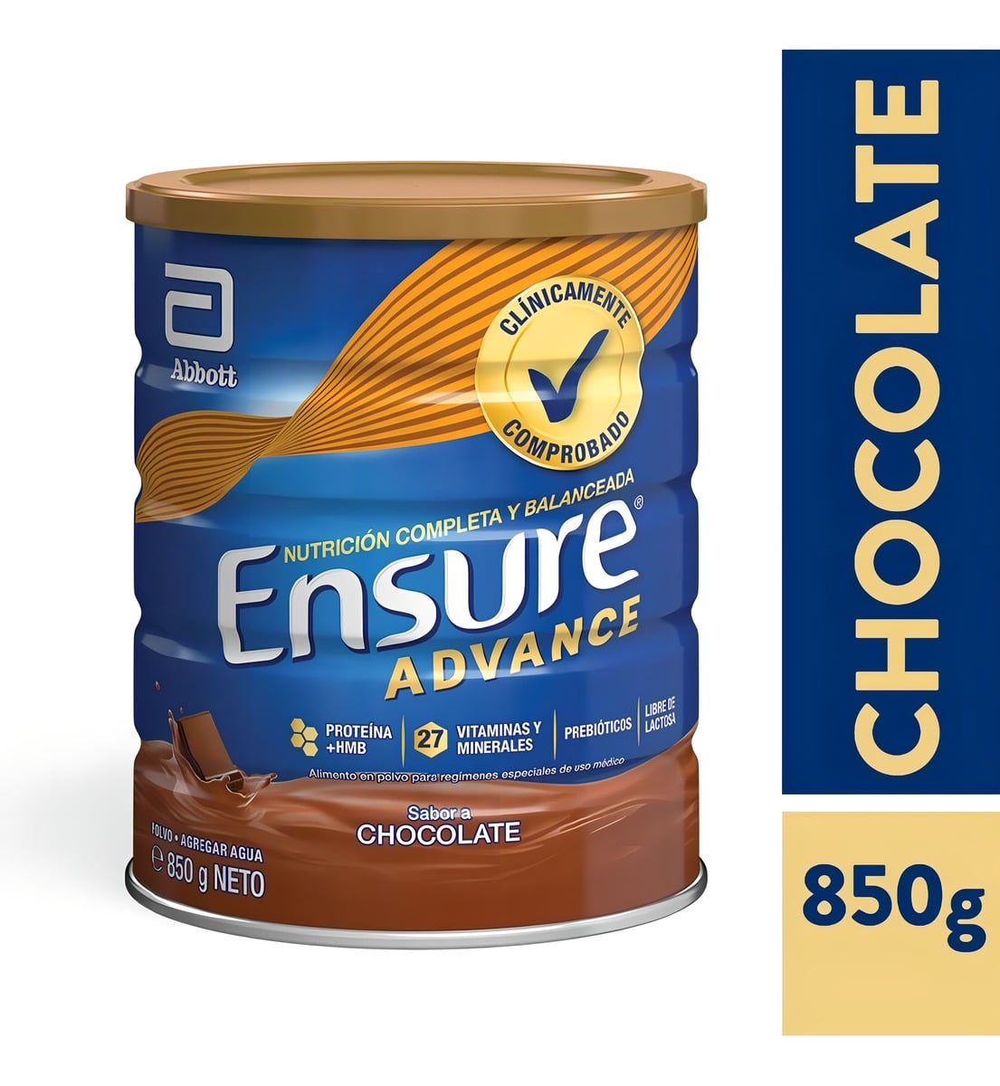 ENSURE ADVANCE SABOR CHOCOLATE LATA 850G - 1