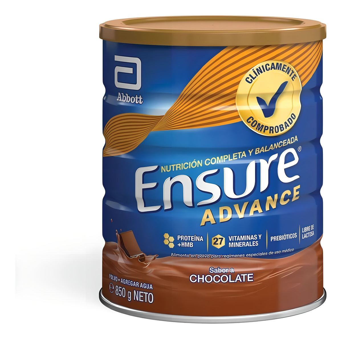 ENSURE ADVANCE SABOR CHOCOLATE LATA 850G - 2