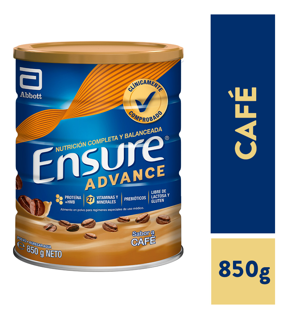 ENSURE ADVANCE SABOR CAFE  LATA 850G SUPLEMENTO NUTRICIONAL EN POLVO - 1