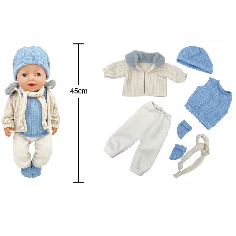 ROPA BEBE REBORN TRAJE AZUL - 1