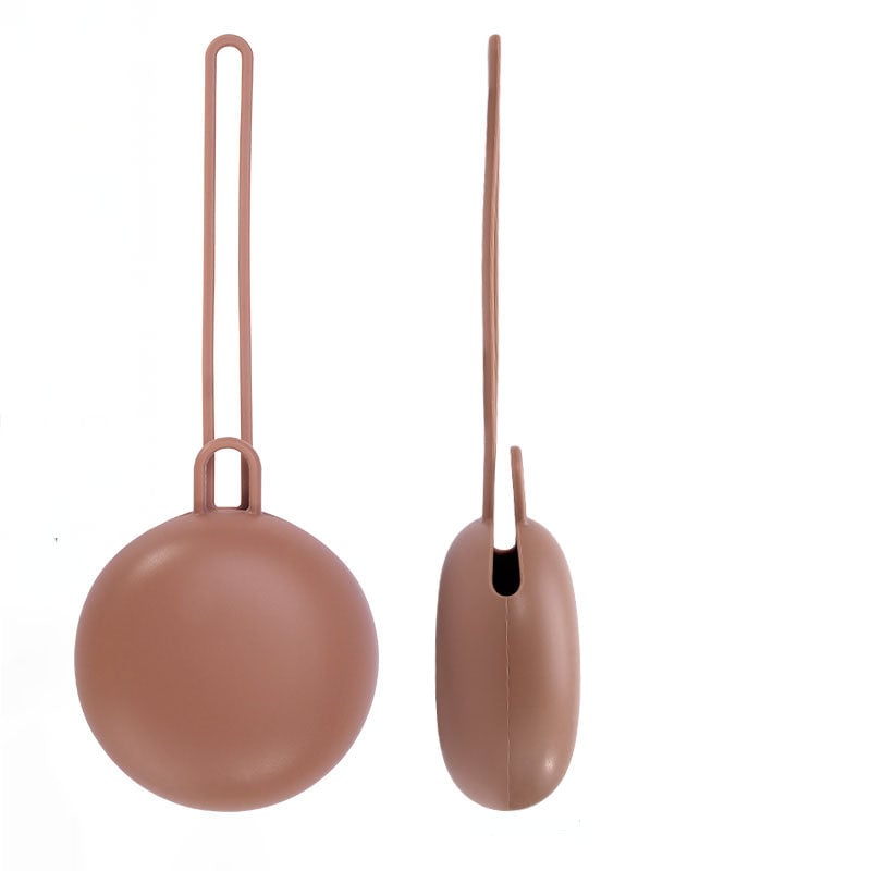 ESTUCHE DE SILICONA PLANO PARA CHUPETE CARAMEL - 1