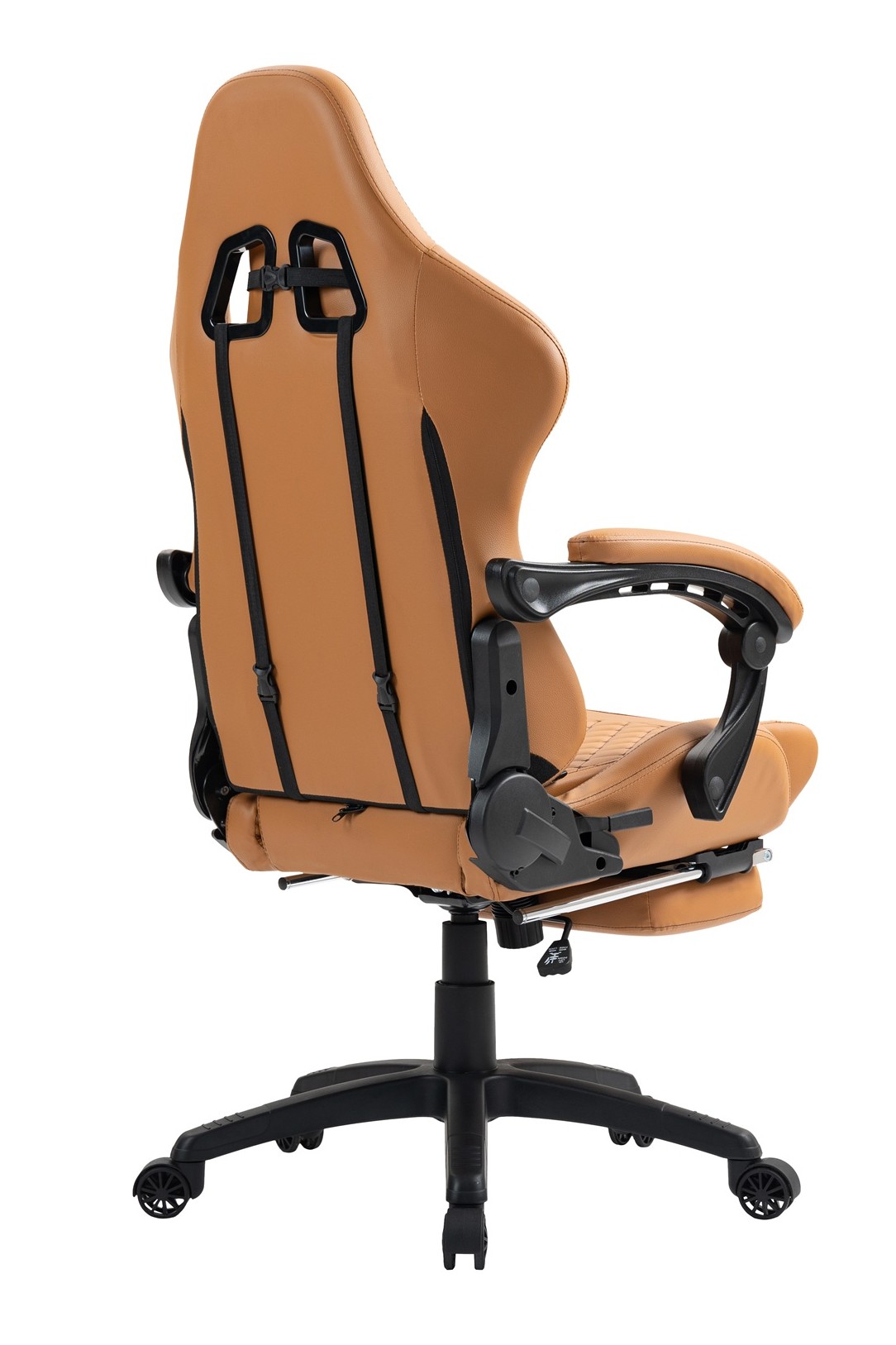 SILLA GAMER ESCRITORIO OFICINA KRONE XL MASAJEADOR Y APOYAPIES - CAMEL - 4
