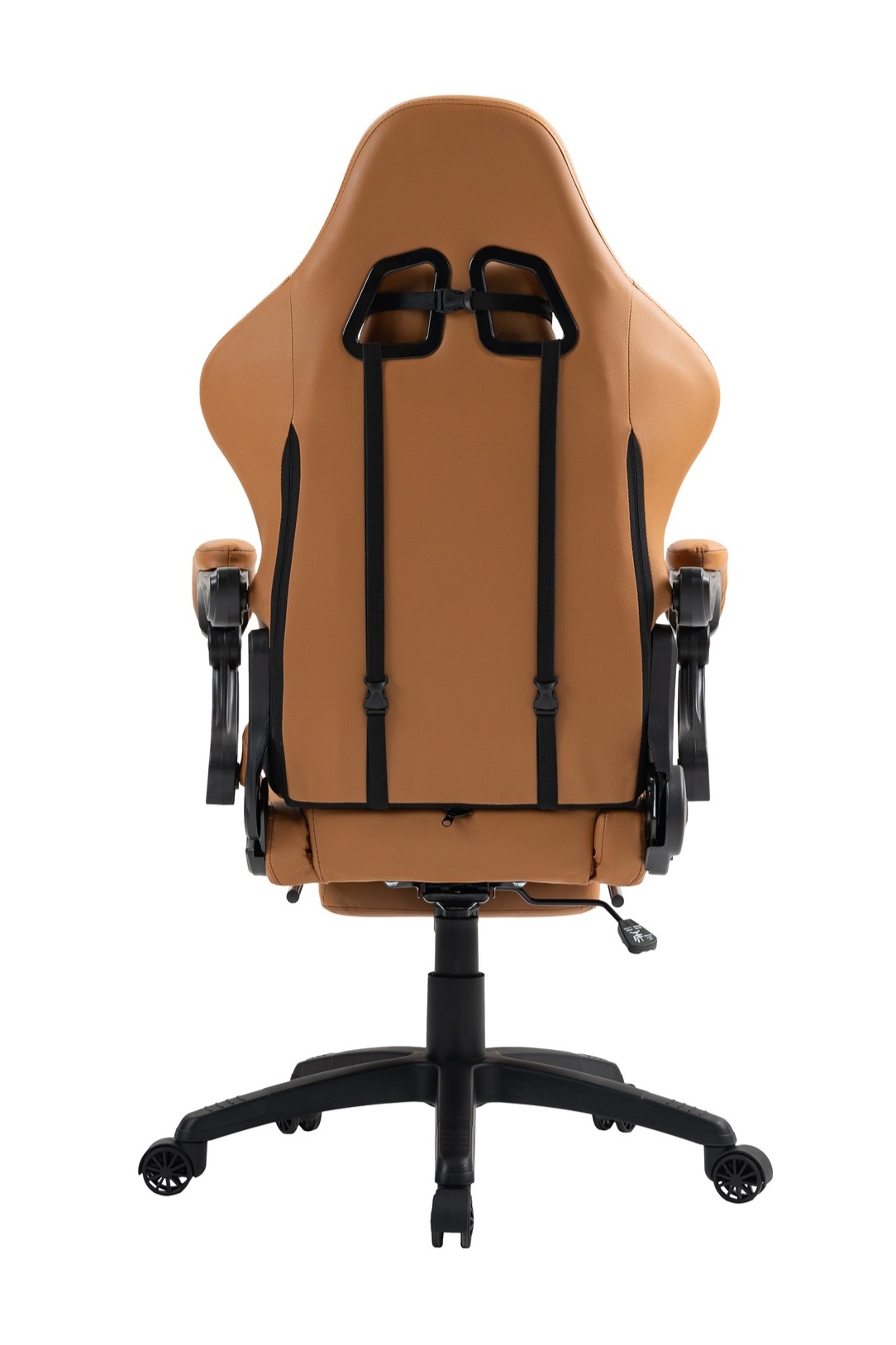 SILLA GAMER ESCRITORIO OFICINA KRONE XL MASAJEADOR Y APOYAPIES - CAMEL - 5