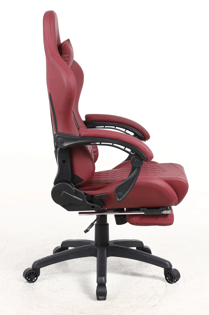SILLA GAMER ESCRITORIO OFICINA KRONE XL MASAJEADOR Y APOYAPIES - BURDEO - 3